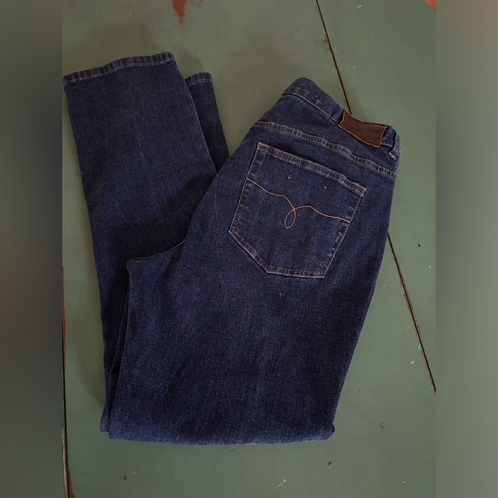 Ralph Lauren Jeans Co. Women's Size 14 Blue Denim Straight Leg Jeans
